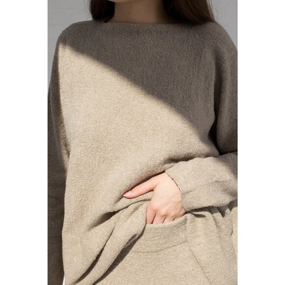 Lauren Manoogian New Miter Pants + Flare Pullover Cotton Pumice Taupe Sz 3 Large - Picture 13 of 16